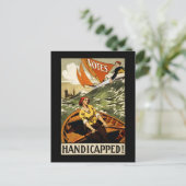 票を得ずに障害を受ける ポストカード (スタンド正面)