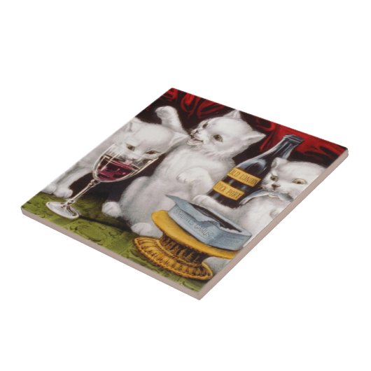 祭りすてきで3匹の子猫 タイル (側面)