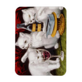 祭りすてきで3匹の子猫 マグネット (縦)