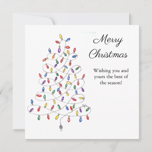 祭りのイルミネーション カード (正面)