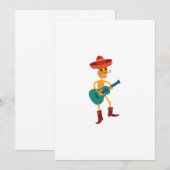 祭りのスケルトンギタープレーヤー 招待状 (正面/裏面)