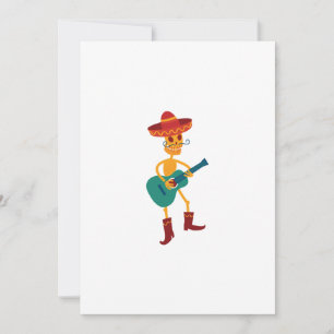 祭りのスケルトンギタープレーヤー 招待状