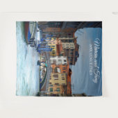 祭りのヴェネツィア イタリア運河 タペストリー 背景 (正面(横))