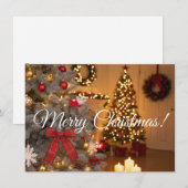 祭りの松の木に花輪を飾ったもの シーズンカード (正面/裏面)