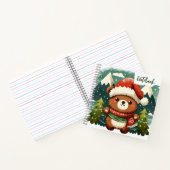 祭りの森 – クリスマスツリーの中のサンタベア ノートブック (内部)