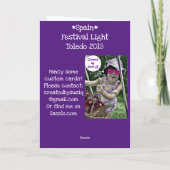 祭りの灯り カード (裏面)