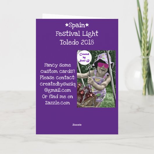 祭りの灯り カード (裏面)