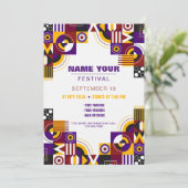 祭りへの招待 招待状 (スタンド正面)