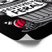 祭りフェラルラクーンクリスマスおもしろいホリデーアン ポスター (角)