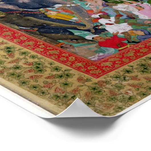 祭り大事な行事 ポスター (角)