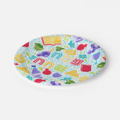 祭り用のペサハの紙皿 ペーパープレート (アングル)