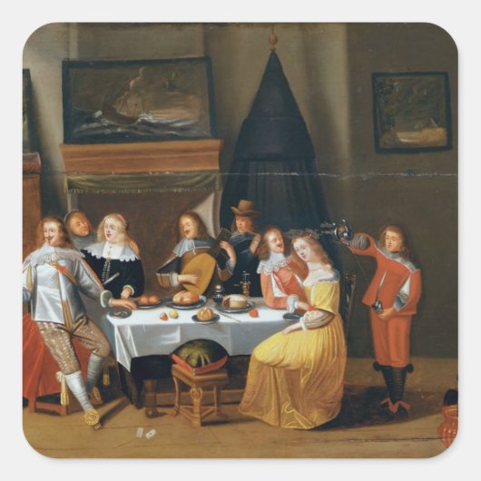 祭り スクエアシール (正面)