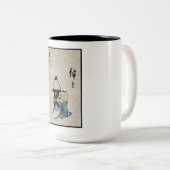 祭り 歌舞伎 衣装 俳優 江戸時代の日本 ツートーンマグカップ (正面右)