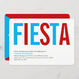 祭典:空:プエルトリコフラグ招待状 招待状