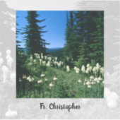 祭司の風景パーソナライズされた シール (正面)