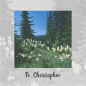 祭司の風景パーソナライズされた シール (正面)