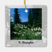 祭司の風景パーソナライズされた セラミックオーナメント (正面)