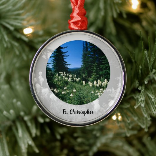 祭司の風景パーソナライズされた メタルオーナメント (ツリー)