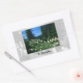 祭司の風景パーソナライズされた 長方形シール (封筒)