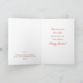 祭司復活祭恵み、リリー付き卵 カード (内部)