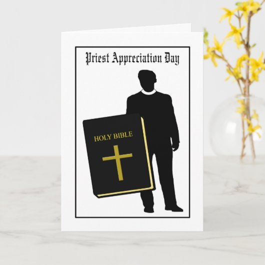 祭司感謝の日カード カード (黄色い花)