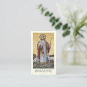 祭司日曜日パーソナライズされた祈りの言葉カード プレイスカード (スタンド正面)