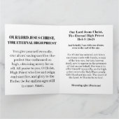 祭司長イエス・キリストがグリーティングカードを折った カード (内部)