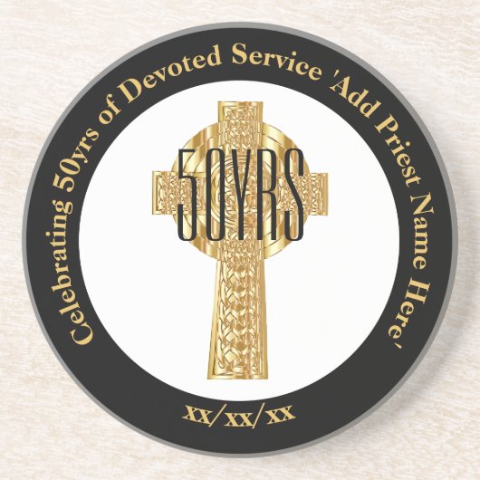 祭司黄金ジュビリー50周年記念日 コースター (正面)