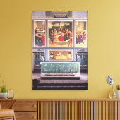 祭壇に三文字の絵を描く キャンバスプリント (インサイチュ (リビング))