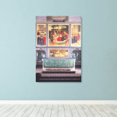 祭壇に三文字の絵を描く キャンバスプリント (インサイチュ (ウッドフロア))