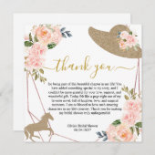 祭壇に向かってる！ブライダルシャワー サンキューカード (正面/裏面)