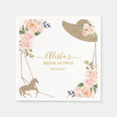 祭壇に向かってる!ブライダルシャワー スタンダードカクテルナプキン (正面)