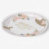 祭壇に向かってる！ブライダルシャワー ペーパープレート (アングル)