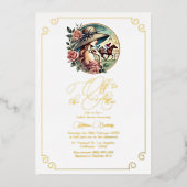 「祭壇に向かって」ダービーインスパイアブライダルシャワー 箔招待状 (正面)