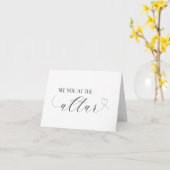 祭壇のカード結婚ハート カード (黄色い花)