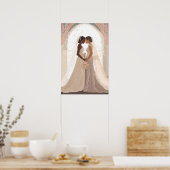 祭壇のポスターに2人の女性 ポスター (キッチン)