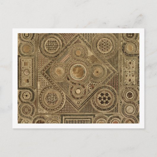 祭壇の前のモザイク舗装、プレートA '我々 ポストカード (正面)