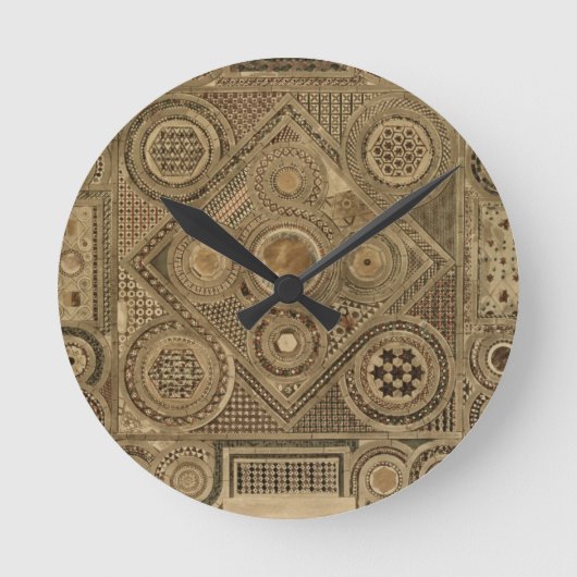 祭壇の前のモザイク舗装、プレートA '我々 ラウンド壁時計 (正面)