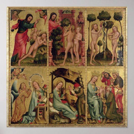 祭壇の右内側の翼 ポスター (正面)