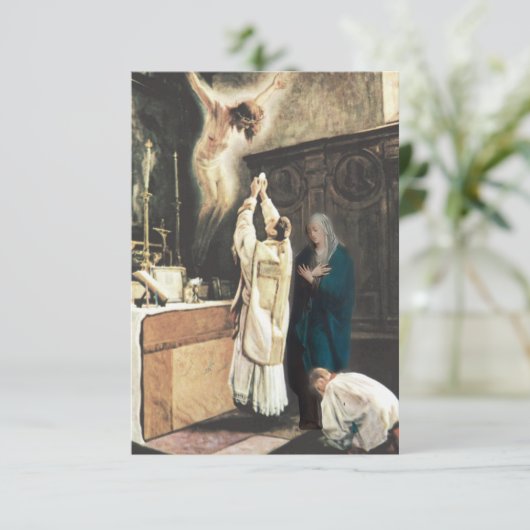 祭壇の少年カトリックのための宗教祈りの言葉 招待状 (スタンド正面)