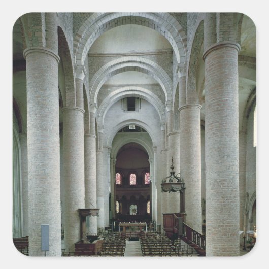 祭壇の方を見るナベの景色 スクエアシール (正面)