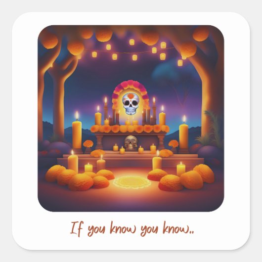 祭壇の日 スクエアシール (正面)