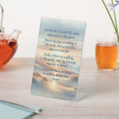 祭壇の朝の祈り 台座サイン (インサイチュ)