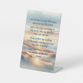 祭壇の朝の祈り 台座サイン