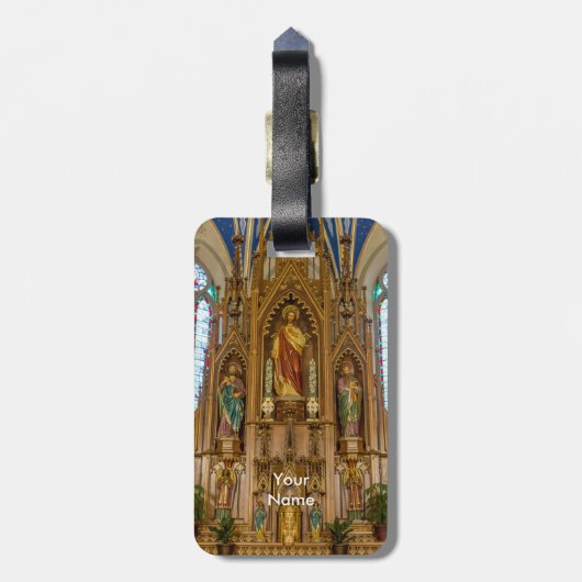 祭壇アットセントピーター ラゲッジタグ (裏面縦)
