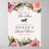 祭壇ケンタッキーダービーブライダルシャワー標識へ ポスター (正面)