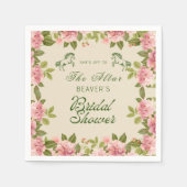 祭壇ダービーフローラブライダルシャワーへ スタンダードカクテルナプキン (正面)