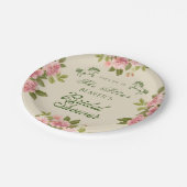 祭壇ダービーフローラブライダルシャワーへ ペーパープレート (アングル)