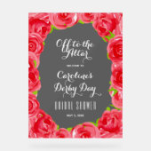 祭壇ダービーブライダルシャワーへようこそ アクリルサイン (正面)