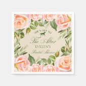 祭壇ダービーブライダルシャワーへ スタンダードカクテルナプキン (正面)